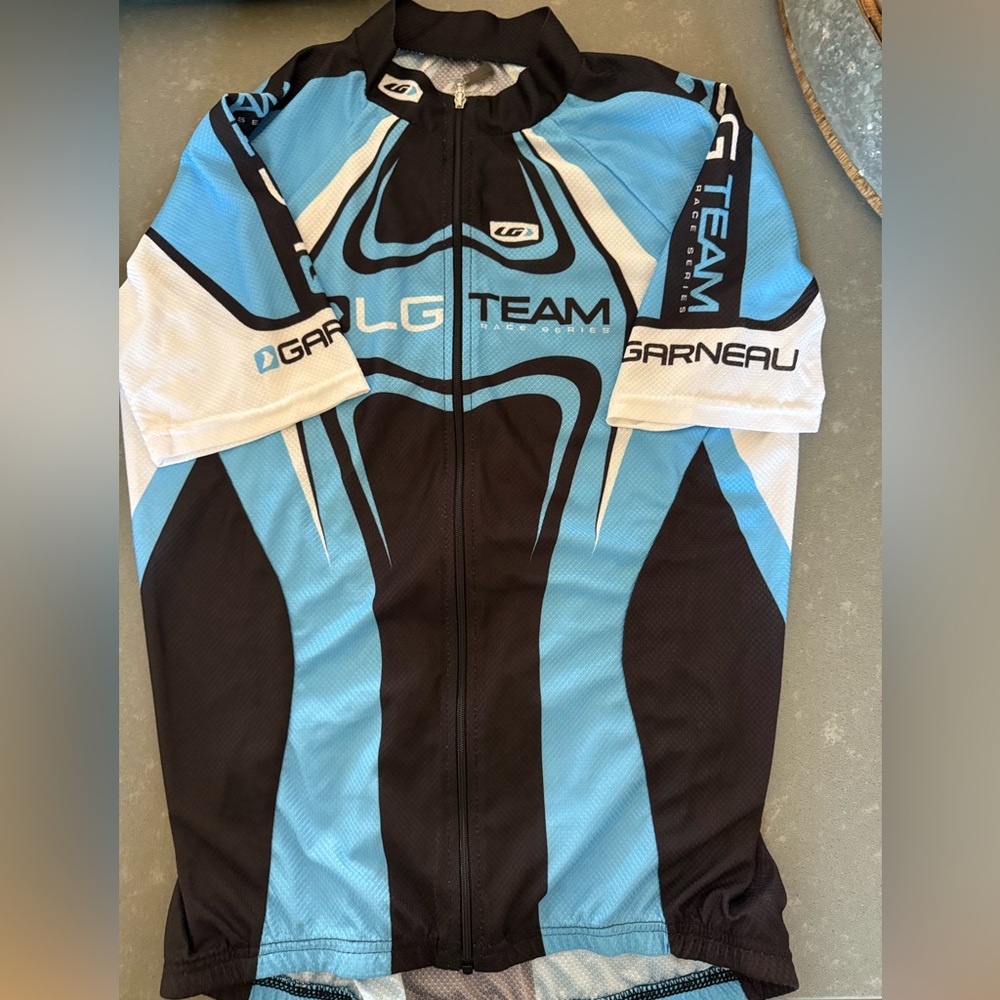 Louis Garneau Blue and Black Team Race Series Cycling Jersey